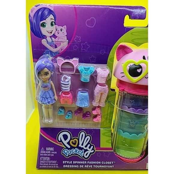 polly pocket Style Spinner Fashion Closet dress up - Picture 3 of 10